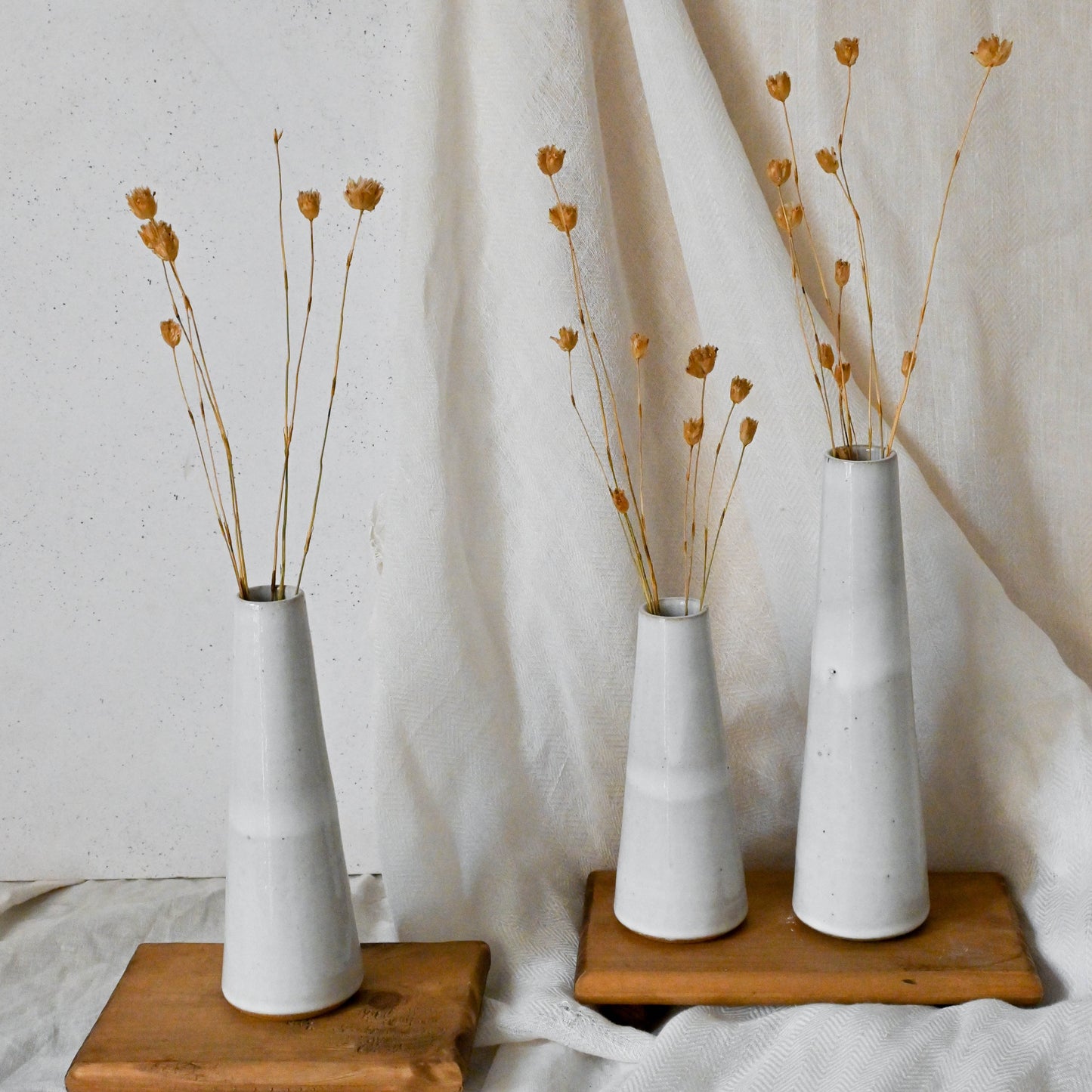 Florero Cono Blanco