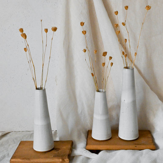 Florero Cono Blanco