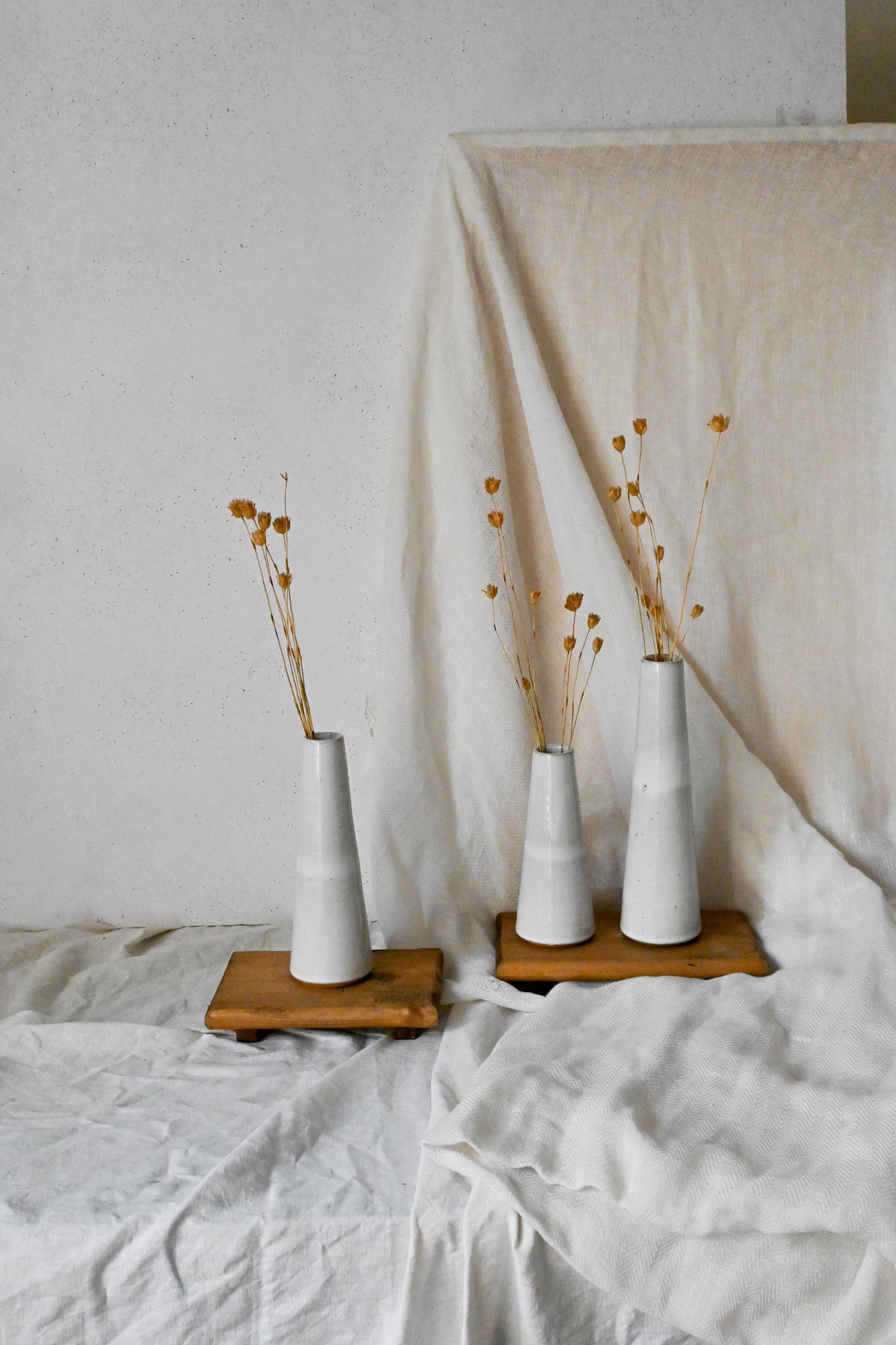 Florero Cono Blanco